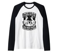 No Tan Malo como me gustaría ser introvertido Ironic Office Camiseta Manga Raglan