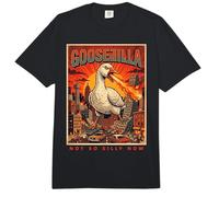 No Tan Tonto Ahora Goosezilla Ataque Monstruo Respirando Fuego Comfort Colors Adult Heavyweight T-Shirt