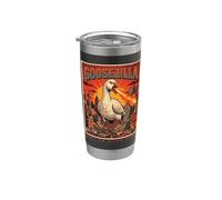 No tan tonto ahora Goosezilla Ataque Monstruo Respirando Fuego Vaso térmico de acero inoxidable de doble pared