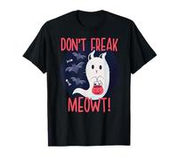 No te asustes! Meme de Gato Paranormal de Halloween Camiseta