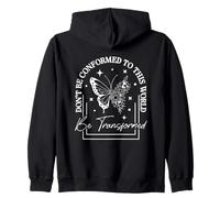 No te conformes a este mundo, sé transformado Sudadera con Capucha
