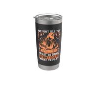 No te decimos qué beber discos de vinilo Disc Jockey Vaso térmico de acero inoxidable de doble pared