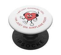 No te Estoy ignorando Solo en Modo avión, Cute Heart PopSockets PopGrip Adhesivo