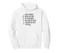 No te estreses Rock The Test Student Exam Motivación Sudadera con Capucha