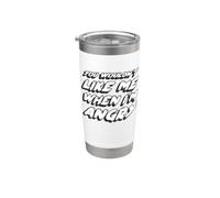 No te gustaria cuando estoy enojado | 70's retro Vaso térmico de acero inoxidable de doble pared