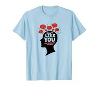 No te Gustas Voces en mi Cabeza Salud Mental Arte Camiseta, Hombre, Azul Bebé, M