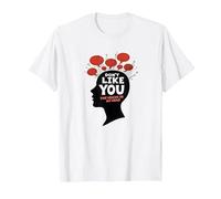 No te Gustas Voces en mi Cabeza Salud Mental Arte Camiseta, Hombre, Blanco, L