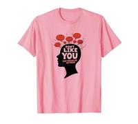 No te Gustas Voces en mi Cabeza Salud Mental Arte Camiseta, Hombre, Rosado, M