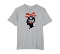 No te Gustas Voces en mi Cabeza Salud Mental Arte Camiseta, Hombre Tallas Grandes, Gris Jaspeado, 6X Alto