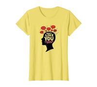 No te Gustas Voces en mi Cabeza Salud Mental Arte Camiseta, Mujer, Limón, M