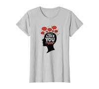 No te Gustas Voces en mi Cabeza Salud Mental Arte Camiseta, Mujer, Plata, XXL
