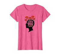 No te Gustas Voces en mi Cabeza Salud Mental Arte Camiseta, Mujer, Rosa Jaspeado, M