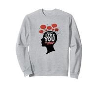 No te Gustas Voces en mi Cabeza Salud Mental Arte Sudadera, Unisex para Adultos, Gris Jaspeado, XL