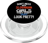 No te metas con Bonitas Chicas eslovacas Divertida Eslovaquia Cita PopSockets PopGrip para MagSafe