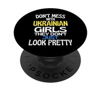 No te metas con Bonitas Chicas ucranianas Cita Divertida de Ucrania PopSockets PopGrip Adhesivo