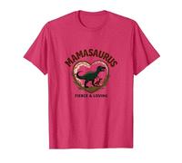 No te metas con Mamasaurus - Dinosaurio mamá Feroz Camiseta, Hombre, Rojo Jaspeado, 3XL