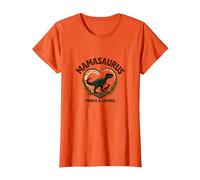 No te metas con Mamasaurus - Dinosaurio mamá Feroz Camiseta, Mujer, Naranja, XL