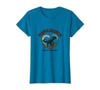 No te metas con Mamasaurus - Dinosaurio mamá Feroz Camiseta, Mujer, Zafiro, XL