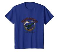 No te metas con Mamasaurus - Dinosaurio mamá Feroz Camiseta, Niños, Azul Real, 6 años