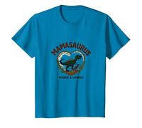 No te metas con Mamasaurus - Dinosaurio mamá Feroz Camiseta, Niños, Zafiro, 4 años
