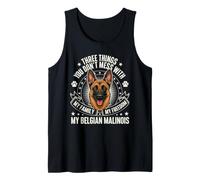 No te metas con mi Familia Mi Libertad Mi Malinois Belga Camiseta sin Mangas