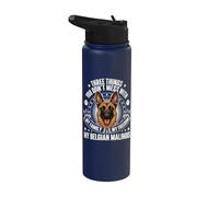 No te metas con mi familia Mi libertad Mi Malinois belga Stainless Steel Insulated Water Bottle