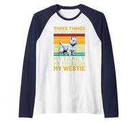 No te metas con mi Westie | Retro Camiseta Manga Raglan