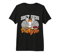 No te metas con un Dios nórdico Valquiria Valquiria de Sangre vikinga Camiseta Premium