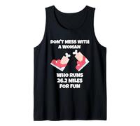 No Te Metas con Una Mujer Que Corre 26,2 Millas por Camiseta sin Mangas