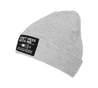No Te Metas Conmigo, Me Pagan por Apuñalar A La Gente Unisex Gorro Invierno Grueso Skull Cap Elástico Gorros con Vuelta para Clima Frío Deportes Al Aire Libre