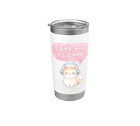 No te oigo Estoy escuchando K-pop - Hangul coreano Vaso térmico de acero inoxidable de doble pared