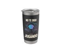No Te Oigo Estoy Jugando Gamer Videojuegos Vaso térmico de acero inoxidable de doble pared
