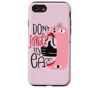 No te olvides de comer - Arte de positividad extraña Carcasa para iPhone SE (2020) / 7 / 8