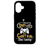 No te preocupes, Dios tiene el control. - Spanish Bible Tee Carcasa para iPhone 16