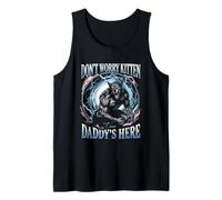 No te Preocupes Gatito papá está aquí Alfa Lobo Macho Meme Camiseta sin Mangas
