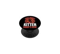 No te Preocupes Gatito papá está aquí Alfa Lobo Macho Meme PopSockets PopGrip Adhesivo