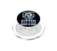 No te Preocupes Gatito papá está aquí Alfa Lobo Macho Meme PopSockets PopGrip para MagSafe
