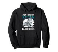 No te Preocupes Gatito papá está aquí Alfa Lobo Macho Meme Sudadera con Capucha