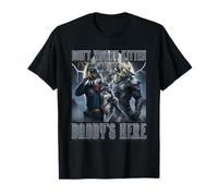 No te preocupes, gatito, papá, está aquí: Alpha Wolf Knight Night Moon Camiseta