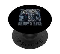 No te preocupes, gatito, papá, está aquí: Alpha Wolf Knight Night Moon PopSockets PopGrip Adhesivo