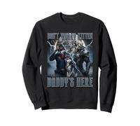 No te preocupes, gatito, papá, está aquí: Alpha Wolf Knight Night Moon Sudadera