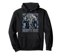 No te preocupes, gatito, papá, está aquí: Alpha Wolf Knight Night Moon Sudadera con Capucha