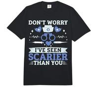 No te Preocupes, he Visto más Aterrador Que tú Enfermera Correccional Comfort Colors Adult Heavyweight T-Shirt