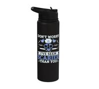 No te preocupes, he visto más aterrador que tú Enfermera Correccional Stainless Steel Insulated Water Bottle