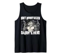 No te Preocupes Kitten Daddy'S Here Werewolf Meme Alpha Wolf Camiseta sin Mangas