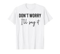 No te Preocupes, lo diré a Juego Camiseta gráfica económica, Hombre, Blanco, L