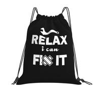 No Te Preocupes, Puedo Arreglarlo Mujer Hombre Mochila De Cuerdas Ajustable Mochila Con Cordón Ligera Mochilas Deportiva Para Baloncesto Voleibol Acampada