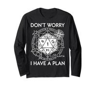 No te Preocupes, Tengo un Plan Funny RPG Gamer D20 Manga Larga
