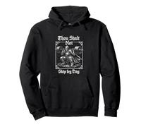 No te saltarás el día de la Pierna Meme de Gimnasio Divertido Humor Medieval Sudadera con Capucha