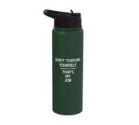 No te tortures, ese es mi trabajo Piercing corporal Pasión Stainless Steel Insulated Water Bottle